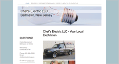 Desktop Screenshot of chetselectricnj.com
